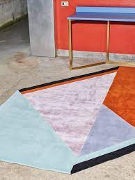roquebrune rug with geometric shapes by