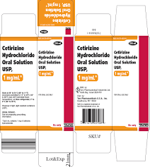 Cetirizine Hydrochloride Oral Solution Usp 5 Mg 5 Ml 1 Mg Ml