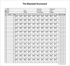 Baseball Score Sheet Baseball Player Stat Sheet Template