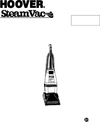 hoover vacuum cleaner steamvac user