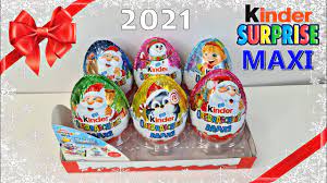 New Kinder Surprise MAXI Christmas Eggs 2021 - Frozen figures + Others -  YouTube