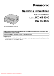 Download for pc interface software. Panasonic Kx Mb1500 Treiber Coprecede