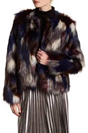 Multicolored Faux Fur Jacket