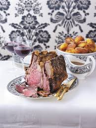 roast rib of beef with port and stilton