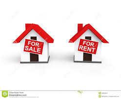3d Houses For Sale And Rent Stock Illustration
