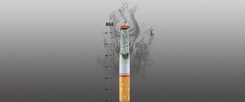 quit smoking simple gray poster banner