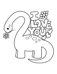 All i love you coloring sheets and pictures are absolutely free and can be linked directly, downloaded, printed, or shared via ecard. Printable Brontosaurus I Love You Coloring Page