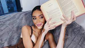 winnie harlow makeup routine includes