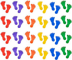 48 pcs 24 pairs baby footprint stickers