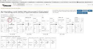 psychrometric chart calculator