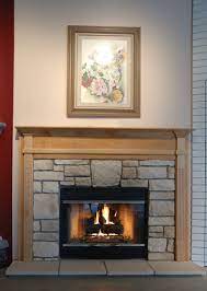 astria craftsman wood burning fireplace