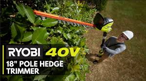 ryobi 40v 18 pole hedge trimmer you