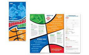 Basketball Sports Camp Brochure Design Template By