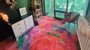 tie dye carpet