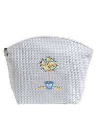 large waffle weave cosmetic bags