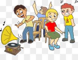 When the music stops, the players must sit in the chair nearest to them. Musical Chairs Png Free Download Paper Background Give Clipart Png Book Covers