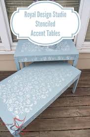 Stenciled Accent Tables