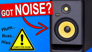 how to stop studio monitor noise