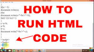 execute html code in windows