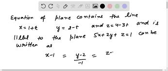 3t And Is Parallel To The Plane 5x 2y