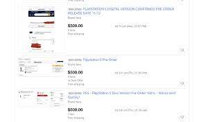 Ps5 hardware accessories games playstation plus playstation now deals & features. Ps5 Pre Orders Pop Up On Ebay At Insane Prices Pcmag
