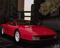 Download it now for gta san andreas! Ferrari Testarossa 1986 Fur Gta San Andreas