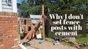 installing fence posts without cement