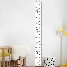 Us 2 94 36 Off Nordic Creative Black White Kids Room Wall Hanging Decoration Growth Chart Wood Canvas Hang Height Charts Photography Props In Wind
