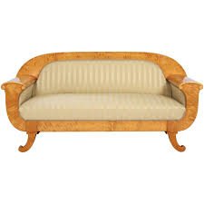 art deco sofa burl satinwood couch