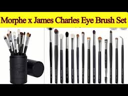 morphe x james charles eye brush set by