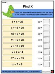 Free algebra 1 worksheets created with infinite algebra 1. One Variable Equations And Inequalities Facts Worksheets For Kids
