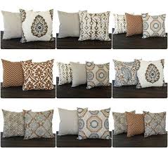 best throw pillows for brown couches
