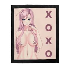 XOXO Girl Kawaii Manga Hentai Ramen Japan Otaku Anime lovers Gift Plush  Blanket 