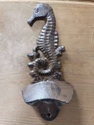 Seahorse Bronze Cast Iron 6 Bottle