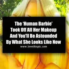 the human barbie took off all her