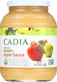 cadia organic unsweetened apple sauce 24 oz