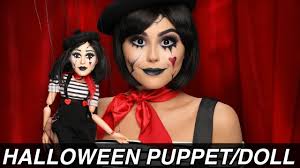 puppet doll halloween makeup tutorial