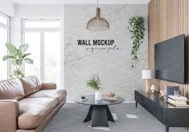 wall mockup wallpaper mockup living