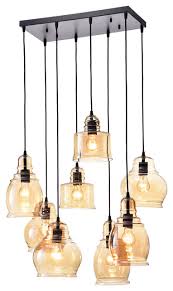 Fairview 8 Light Cluster Pendant Contemporary Pendant Lighting By Gzn Warehouse