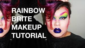 rainbow brite drag makeup tutorial