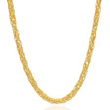 modern oval design gold chain grt