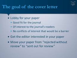 Sample Cover Letter For Journal Article Submission intended for Journal  Article Submission Cover Letter