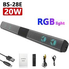 rgb light bluetooth speaker tv soundbar