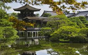 Japan Garden Pagoda Pavilion Pond Kyoto