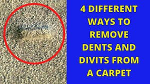 how to remove carpet dents which