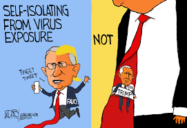 This twitter is purely for entertainment & stanning purposes. Dr Fauci Pence Response To Virus Exposure Differs Darcy Cartoon Cleveland Com