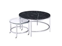 Nesting Cocktail Table Clear Glass