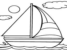 Tranh tô màu tàu thuyền đẹp nhất dành tặng cho bé - Blog Lương Ngọc Anh |  Coloring pages for kids, Boat drawing, Coloring for kids