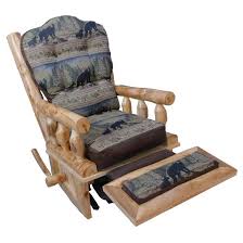 aspen log rocking recliner