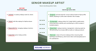 senior makeup artist resume exles